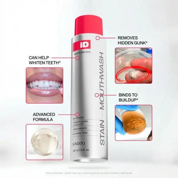 ⚡️Stain Whitening Mouthwash for White Teeth⚡️Freshens Breath with Essential Oils 237ml-TJY
