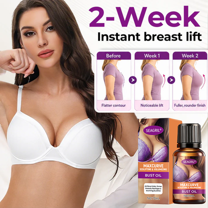 SEAGRIL® MaxCurve Sculpting & Volumizing Bust Oil 🌸 — Say Goodbye to Sagging & Flat Busts 💖, Get Fuller, Firmer Curves 📈, Non-Surgical ✅, Try It Now! 🔥
