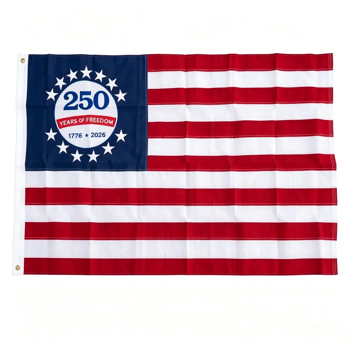 ✅250th Anniversary USA Commemorative Flag (3x5 Ft),Double-Sided Embroidered