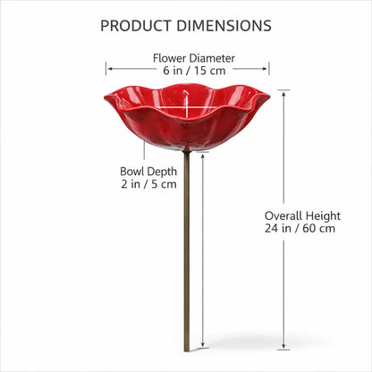🎁Handmade Metal Flower Garden Stake🐦