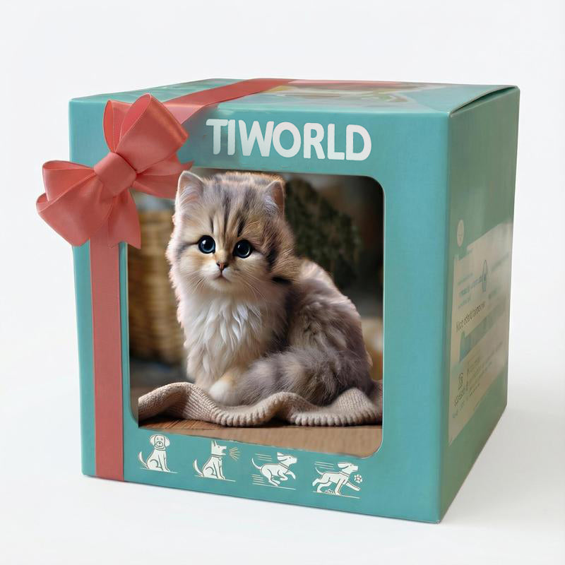 Interactive Robot Kitten, Realistic PlushHoliday HaulRobotic Cat Toy That Walks, Wags Tail & MakesSounds, Cute Pet Toy Gift for Kids & Adults