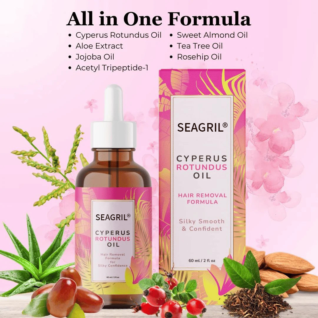 🌿 Natural Hair Removal Oil for Smooth, Radiant Skin – Gentle & Effective