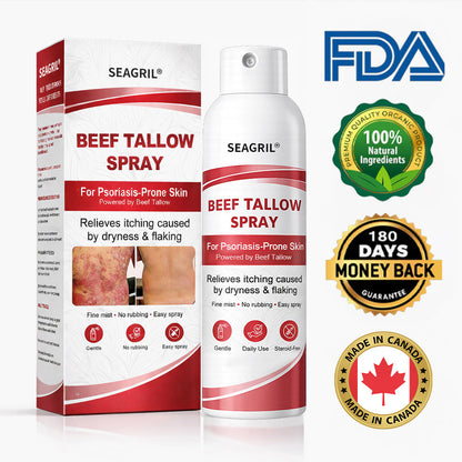 SEAGRIL® Beef Tallow Spray for Itchy, Flaky Psoriasis Skin 1