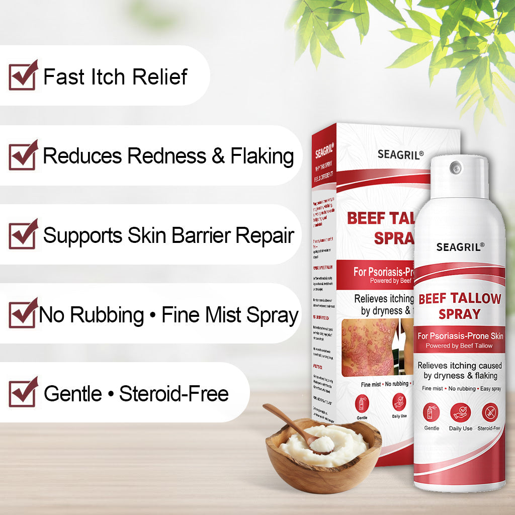 SEAGRIL® Beef Tallow Spray for Itchy, Flaky Psoriasis Skin 1
