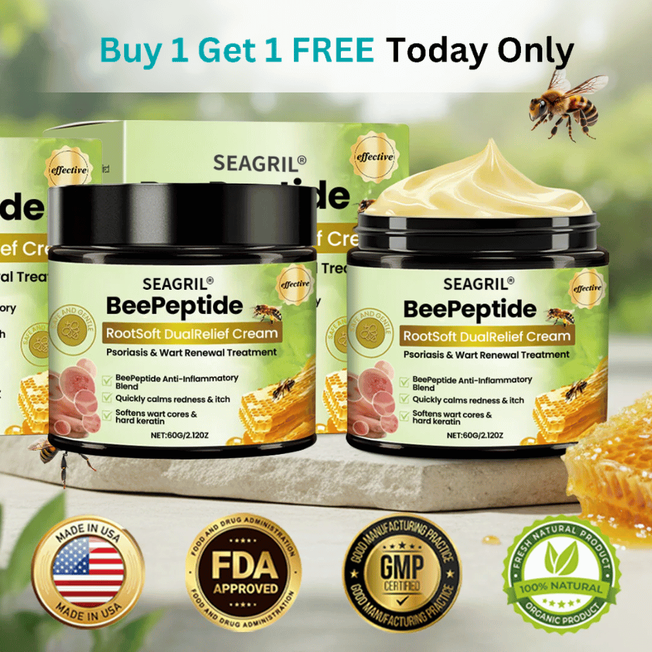 ✅SEAGRIL® BeePeptide RootSoft DualRelief Cream⚕️ ( Buy 1 Get 1 Free)