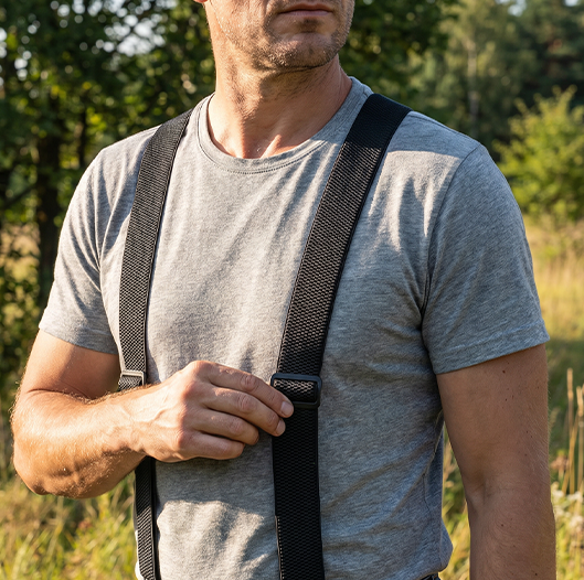 📢📢50% OFF !! ⏰Men's X-Back Suspenders with Hook Clips