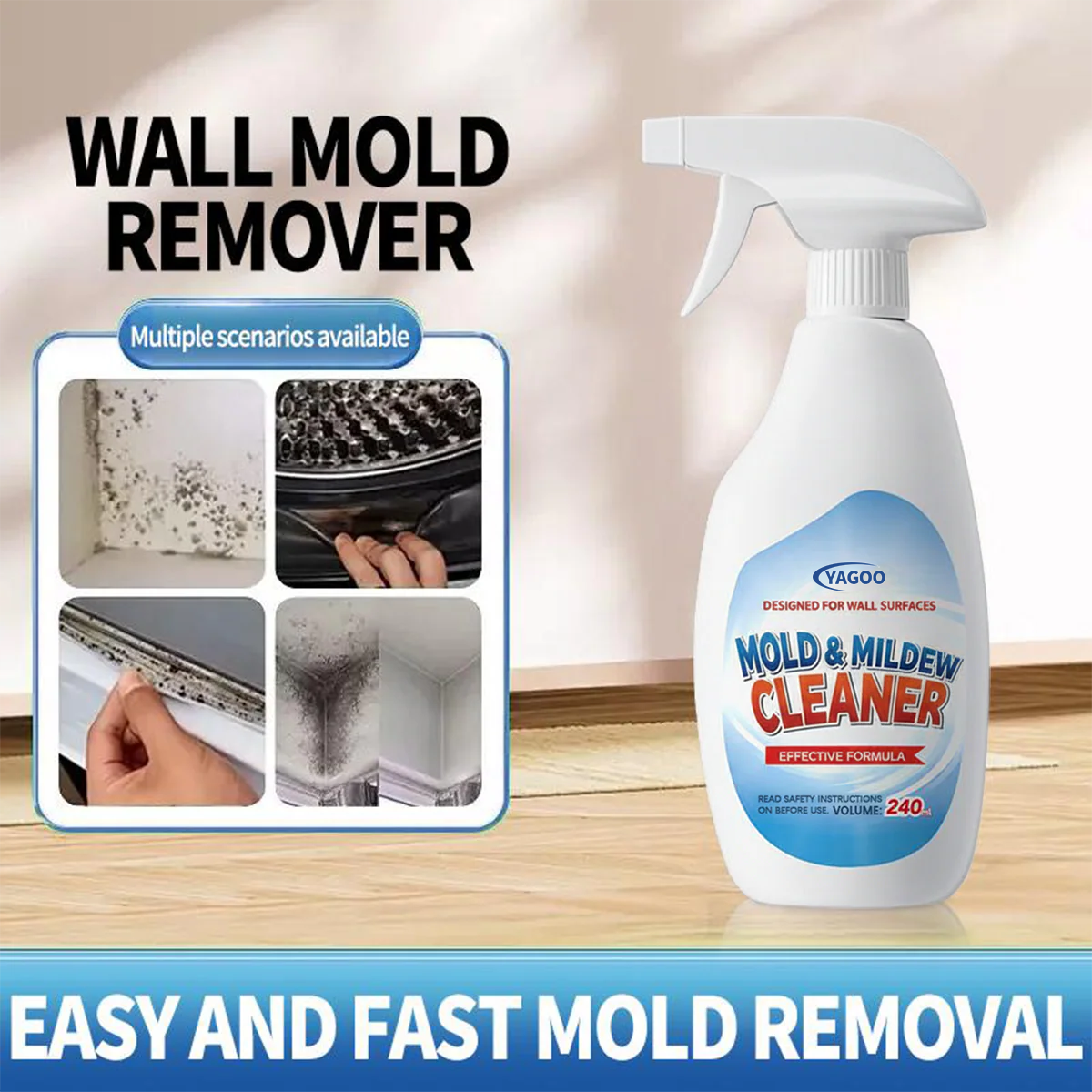 🎅Christmas Hot Sale  Ends Today: 70% OFF! Yagoo ™HomeShield Mold Remover