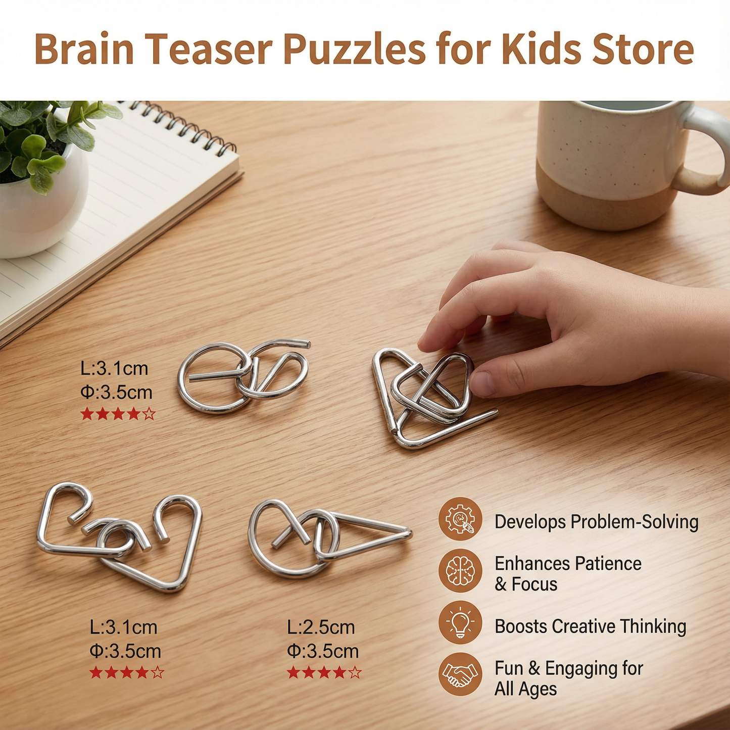 🔥 Last day - 50% off 🙏🏼Brain Teaser Puzzles for Kids
